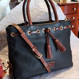 Dooney & Bourke Pebble Grain Tassel Tote 12x9x4